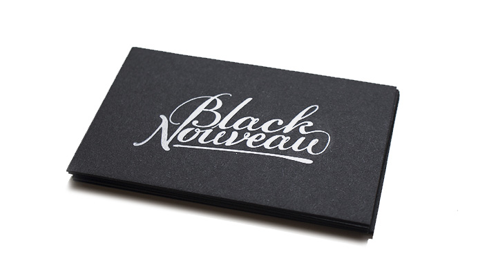 Black Nouveau Logo Identity
